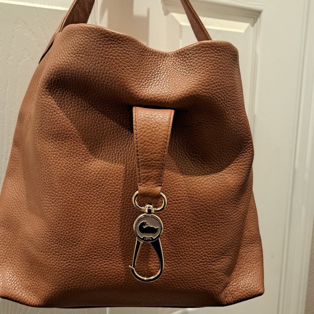 Dooney & Bourke Lucca Leather Logo Lock Hobo - Picture 9 of 15
